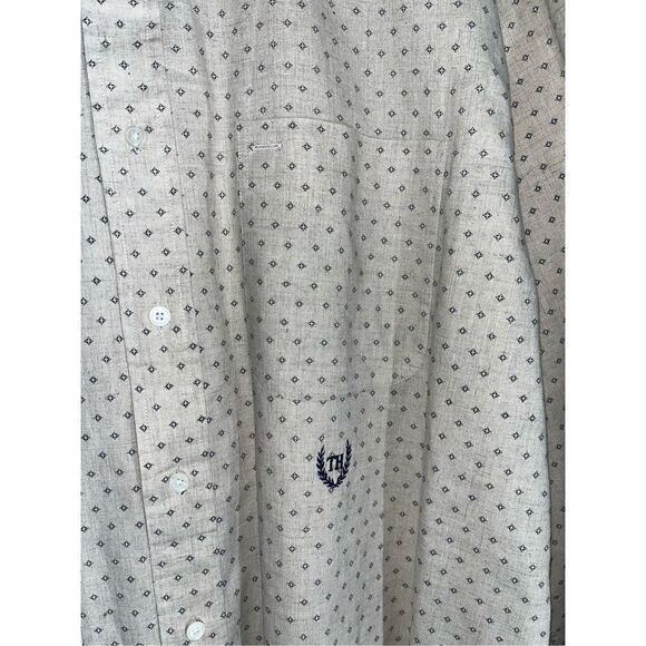 Tommy Hilfiger linen blend button down shirt - Picture 3 of 5